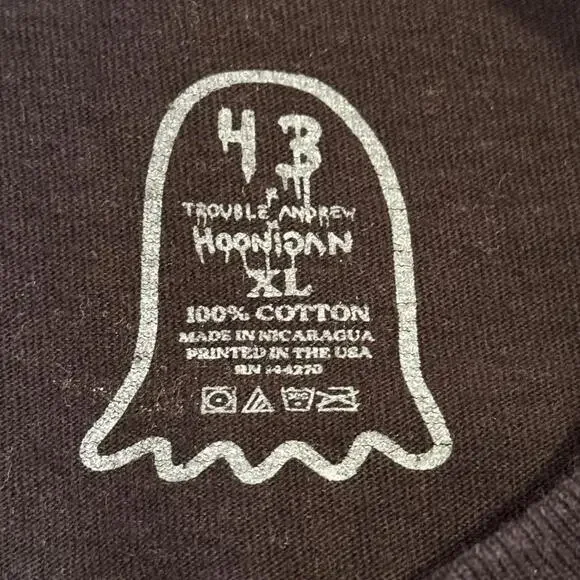 Hoonigan x Trouble Andrew x Ken Block Black Graphic Print T-Shirt XL - Picture 3 of 9